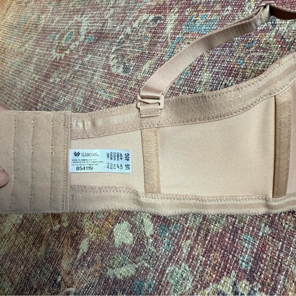 Wacoal 854119 Red Carpet Strapless Underwire Bra 40G NWT - Picture 10 of 11